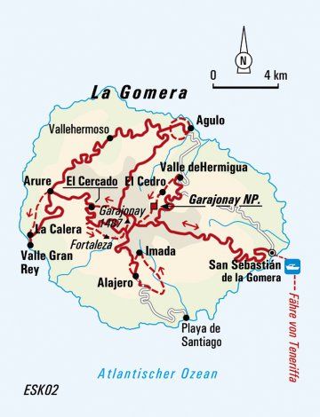 wanderkarte la gomera-titelbild